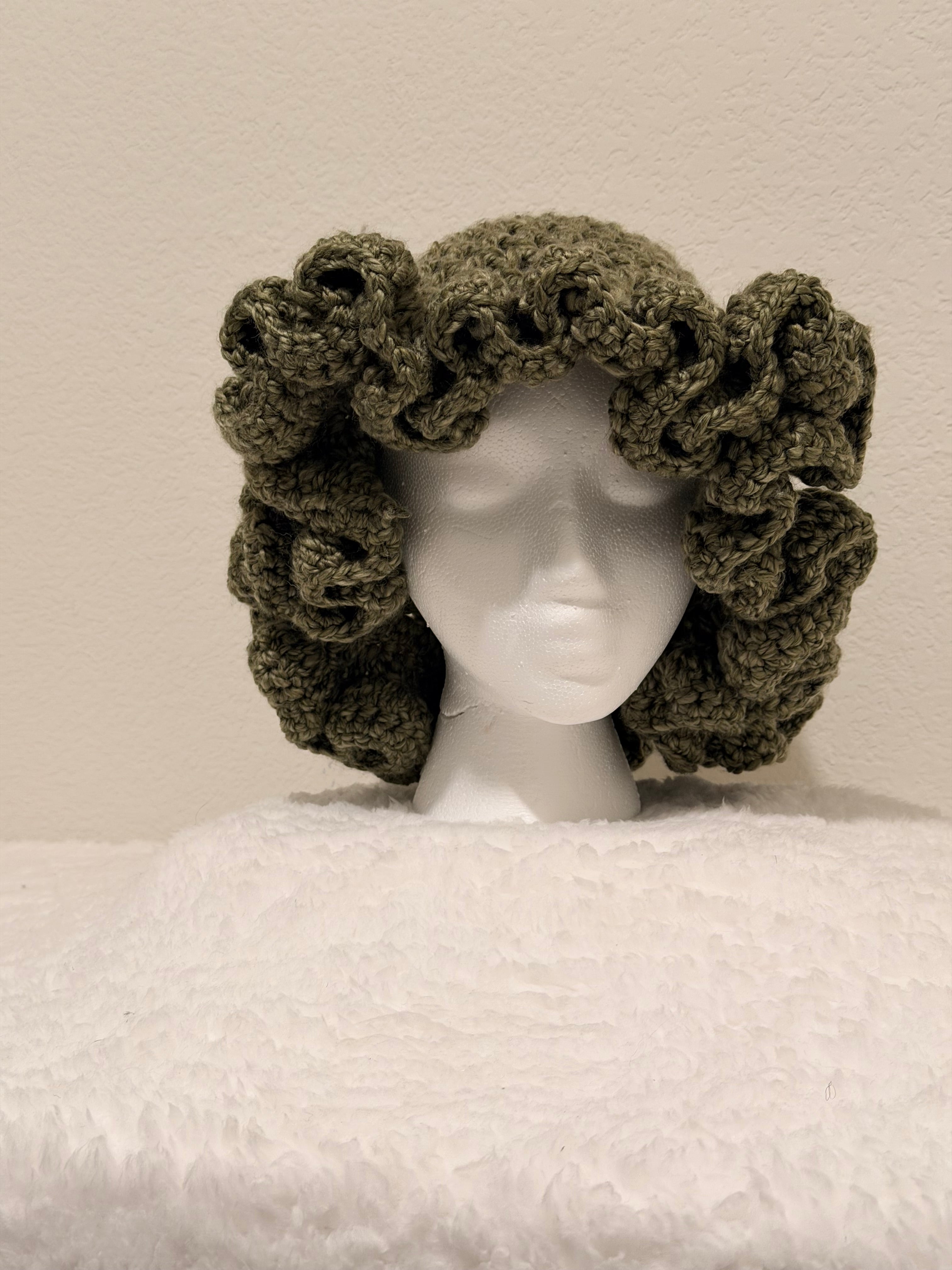 Crochet Bucket Hat with Ruffle Trim | Chic & Trendy Hat | Crochet Ruffled Bucket Hat