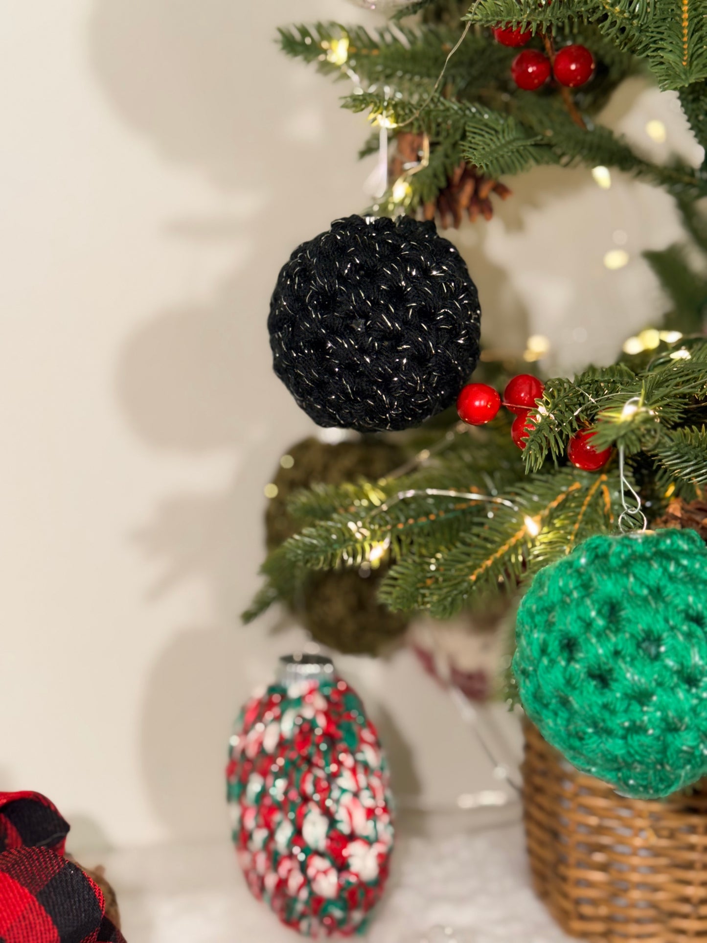 Handmade Crochet Christmas Ornament | Single or Set of 4 | Cozy Handcrafted Holiday Baubles | Made to Order