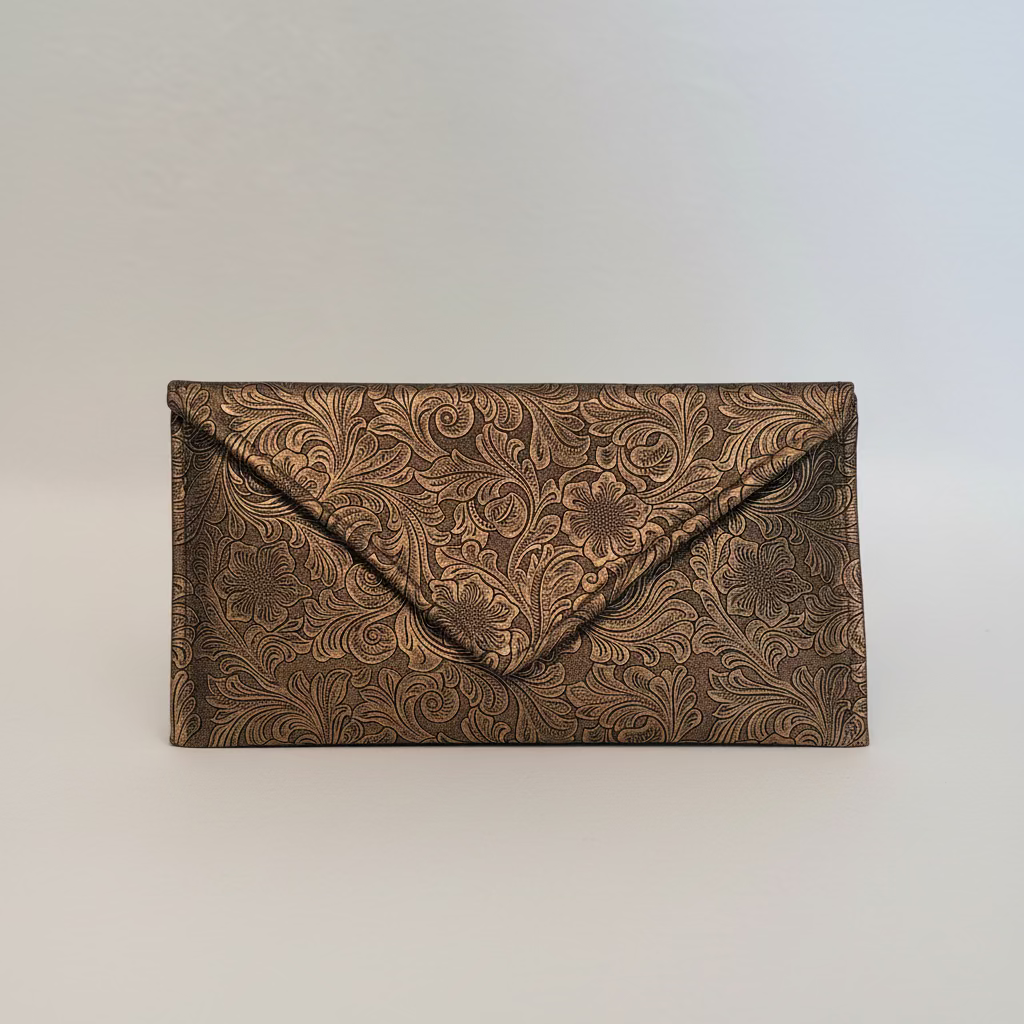Elevated Collection Vegan Leather Statement Clutch