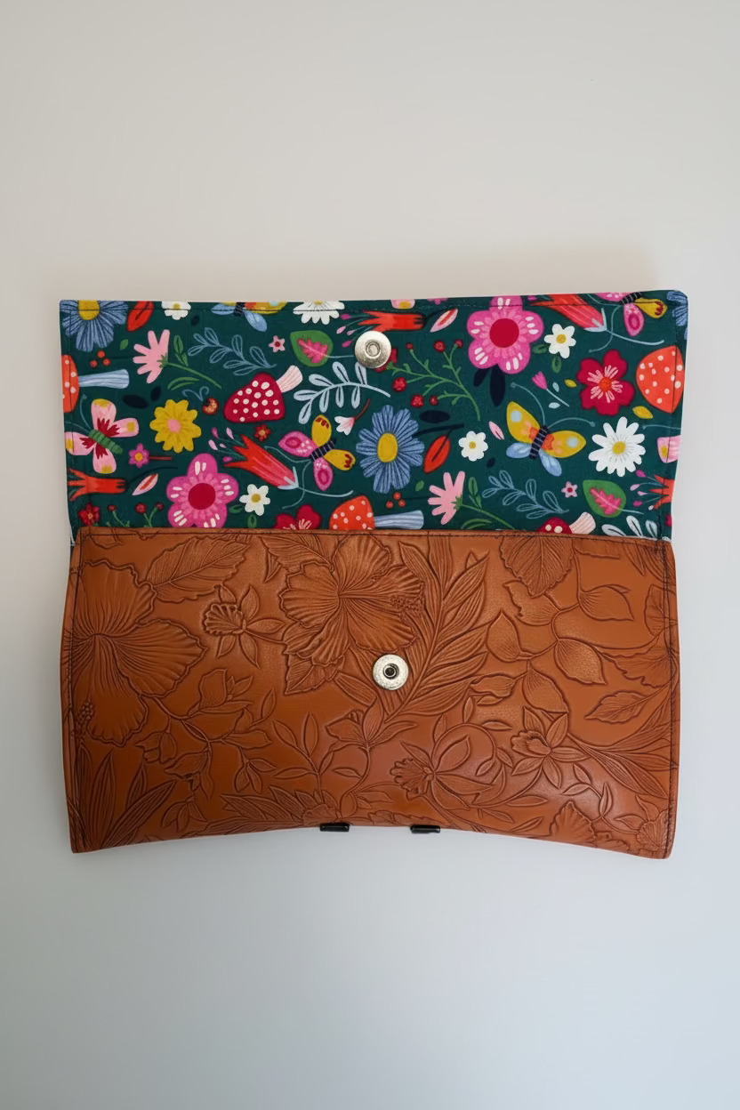 Elevated Collection Vegan Leather Statement Clutch