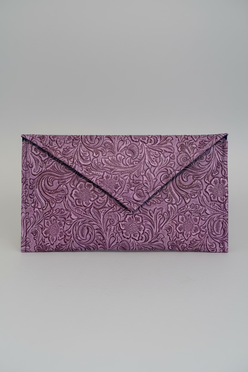 Elevated Collection Vegan Leather Statement Clutch