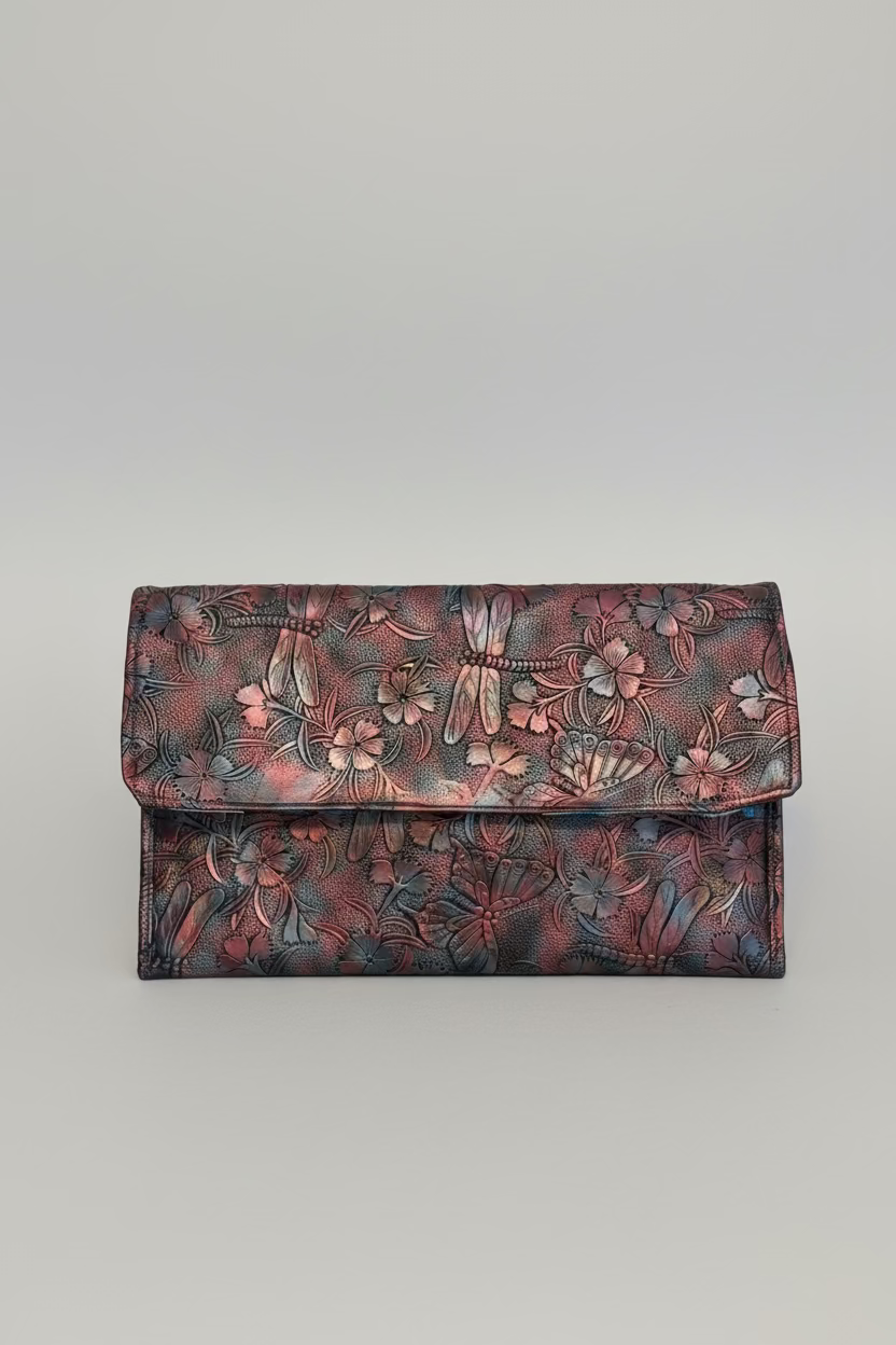 Elevated Collection Vegan Leather Statement Clutch
