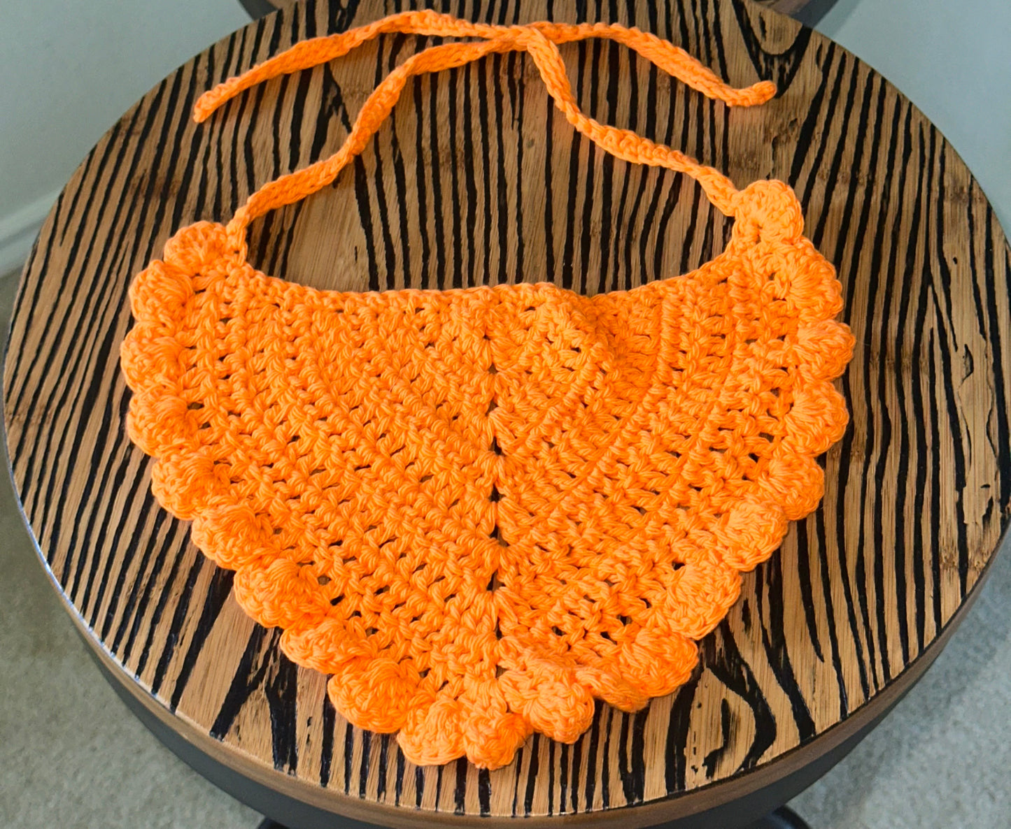 Handmade Crochet Headtie - Triangle Bandana