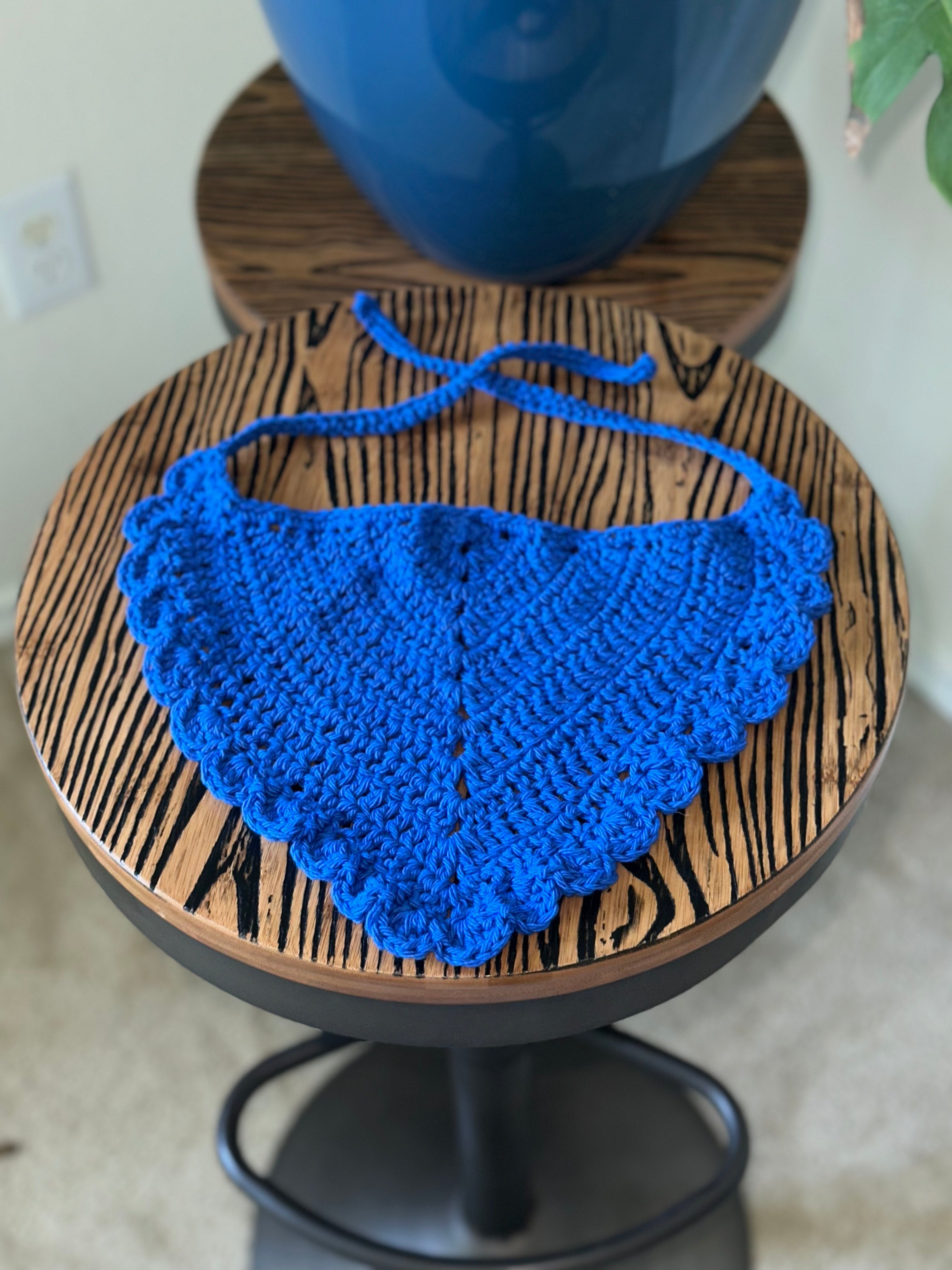 Handmade Crochet Headtie - Triangle Bandana