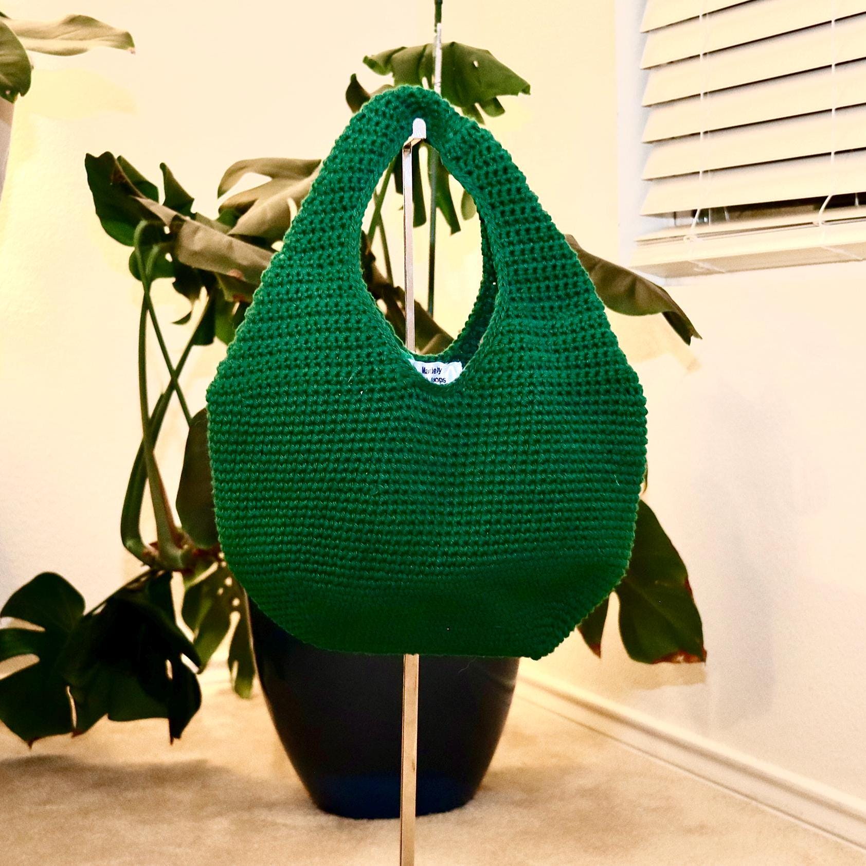 Handmade Crochet Handbag with Top Opening - Crocheted Tote Bag – Sustainable Shoulder Bag, Stylish Everyday Accessory, Unique Gift for Her