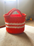 Handmade Crochet Tote Bag | T-Shirt Yarn Purse | Chunky Yarn Tote | Sturdy Summer Beach Bag | Spring Market Tote | Summer Bag| Gift for Her